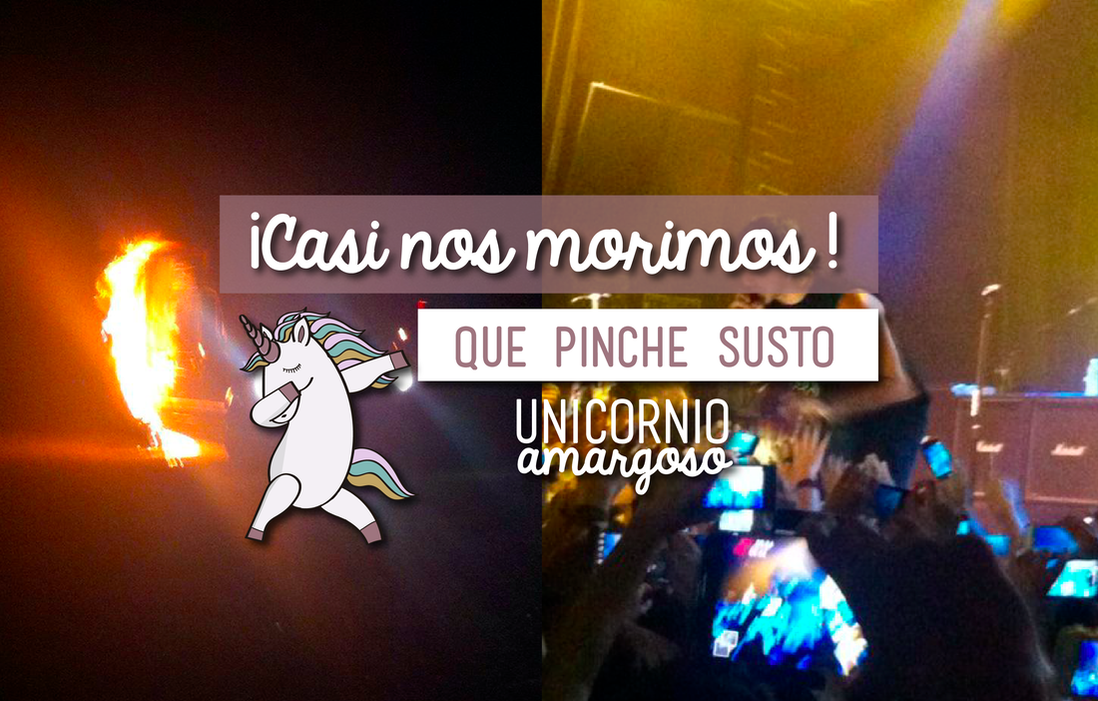 Camioneta en llamas. Casi morimos.